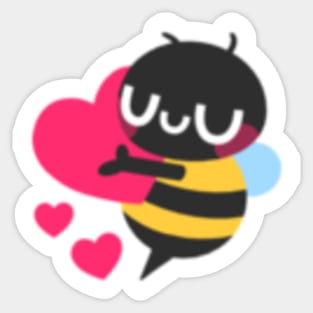 Bee Heart Emote Sticker